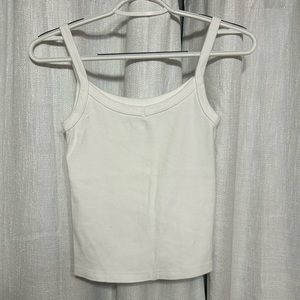Brandy Melville White Cropped Tank Top